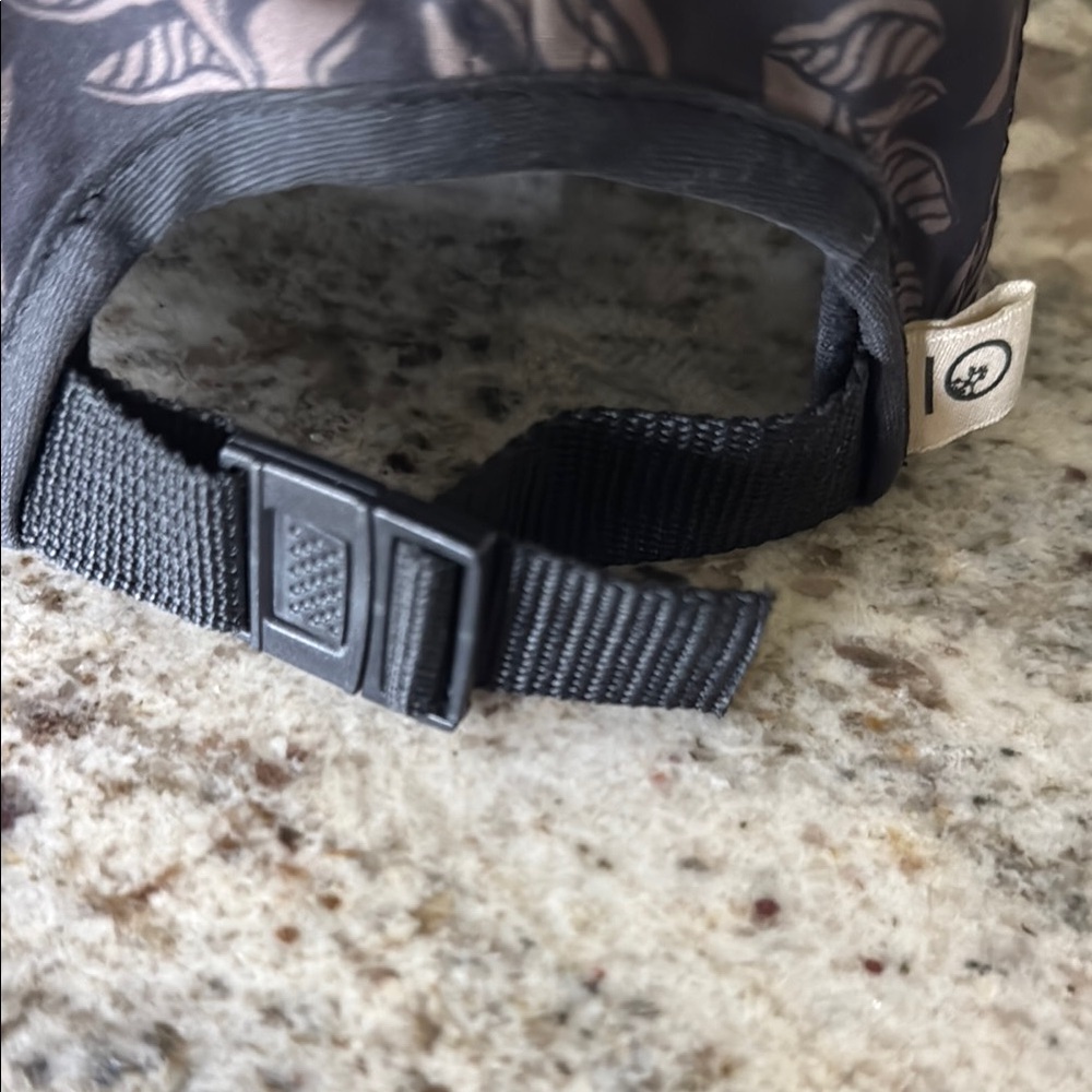 tentree Black and Brown Hat with Tropical Pattern - Picture 3 of 4